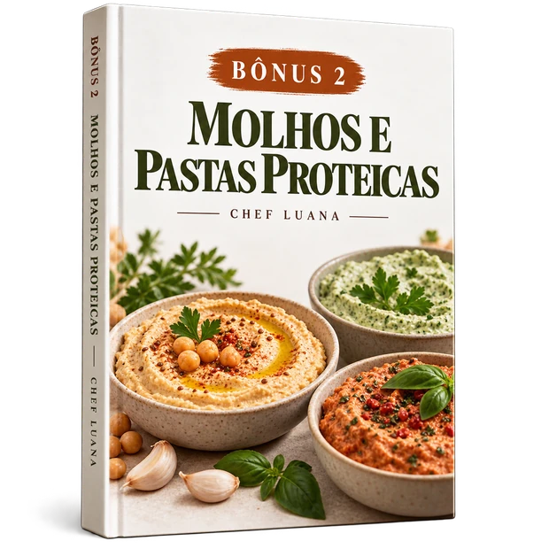 Mockup do bônus Molhos e Pastas Proteicas