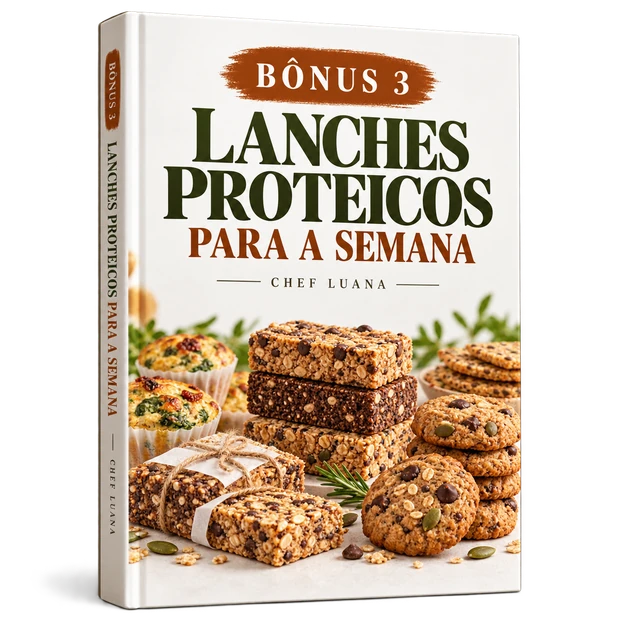 Mockup do bônus Lanches Proteicos para a Semana