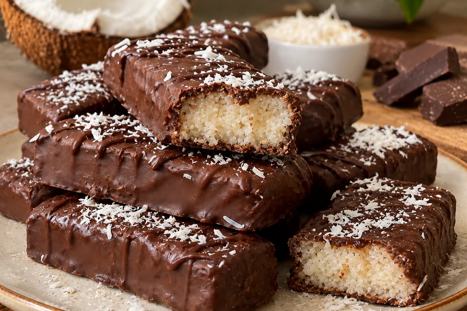 Barrinha de Coco com Chocolate