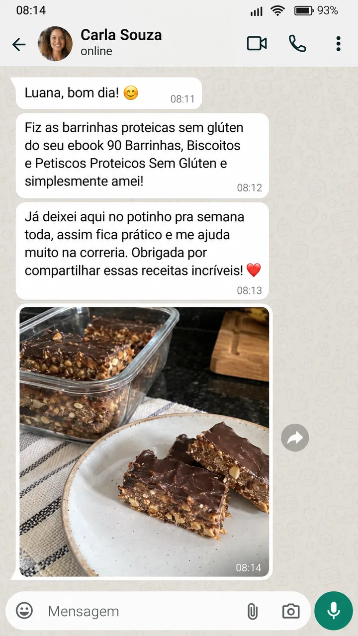 Print da conversa com Carla Souza