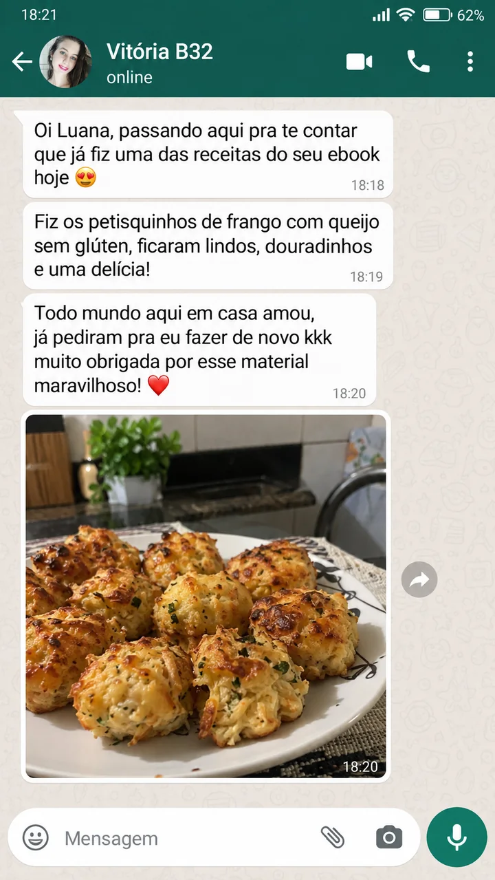 Print da conversa com Vitória B32